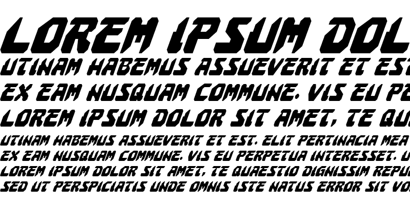 Sample of Astropolis Condensed Italic Condensed Italic