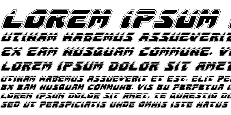 Sample of Astropolis Laser Academy Italic Italic