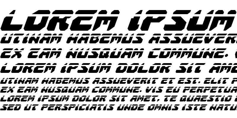 Sample of Astropolis Laser Italic Italic