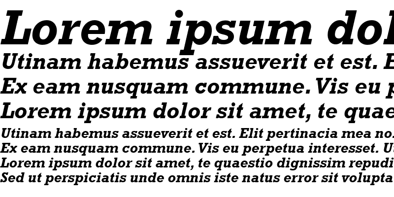 Sample of Astute SSi Bold Italic