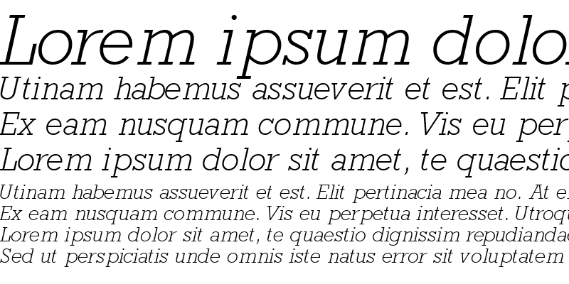Sample of AstuteLightSSK Italic
