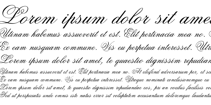 Sample of ATFlemishScript