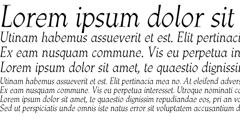 Sample of Athenaeum CG Italic