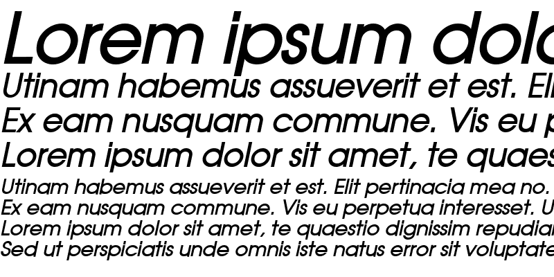 Sample of Atilla Bold Italic