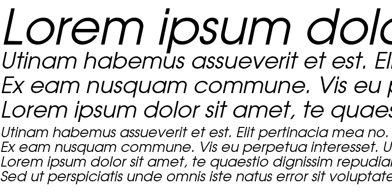 Sample of Atilla Italic