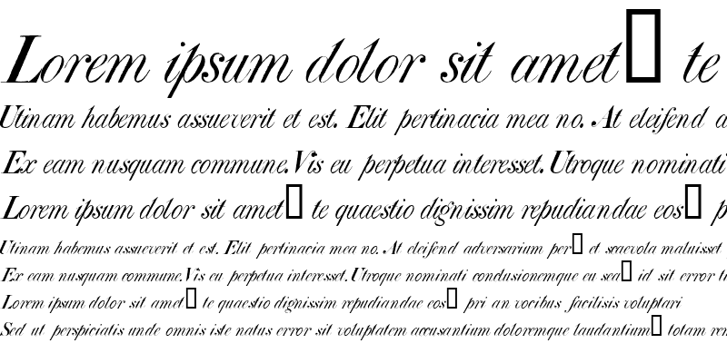 Sample of Atlas Italic