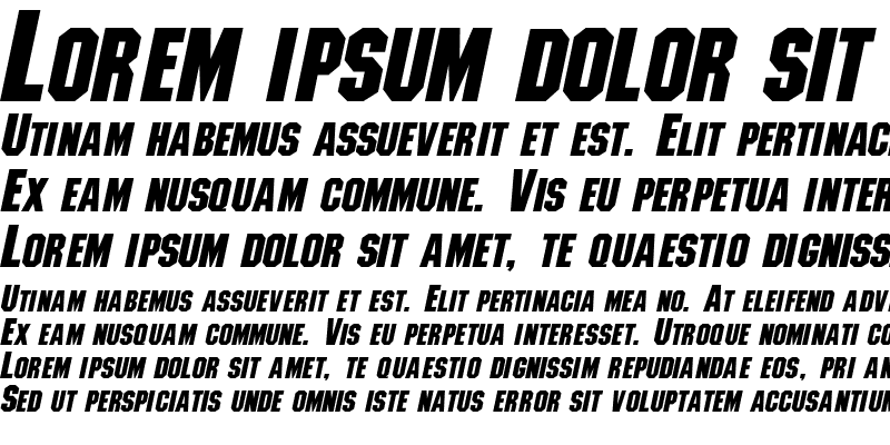 Sample of AtlasSCapsSSK Italic