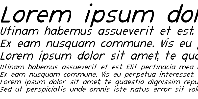 Sample of AudetteSSK Italic