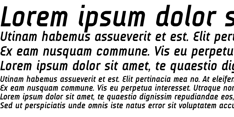 Sample of AUdimat Bold Italic