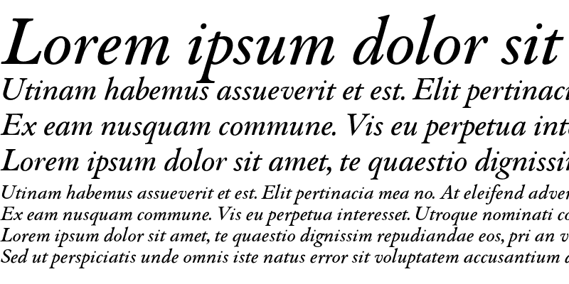 Sample of Augereau Bold Italic