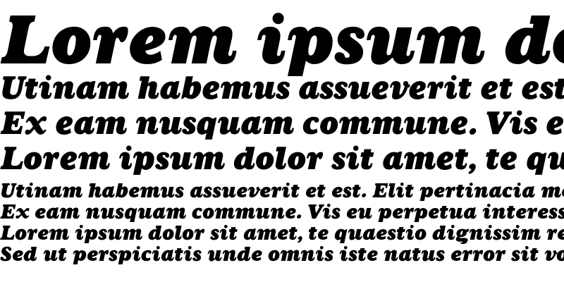 Sample of AureaUltra Italic