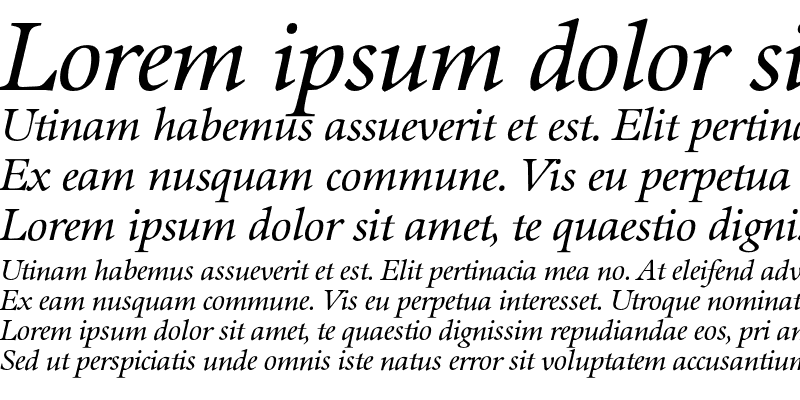 Sample of AureliaEF-BookItalic