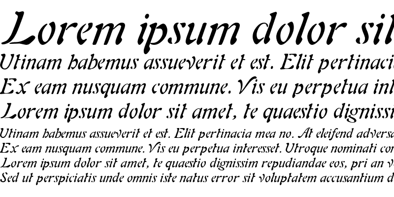 Sample of Auriol Italic