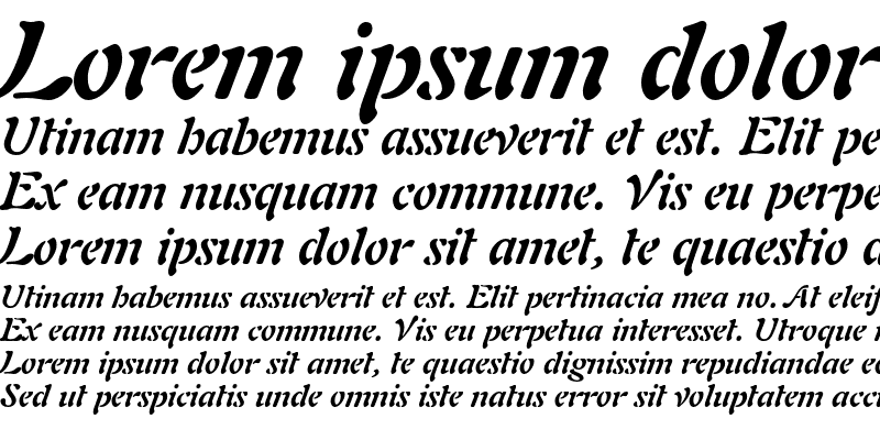 Sample of Auriol LT Std Bold Italic