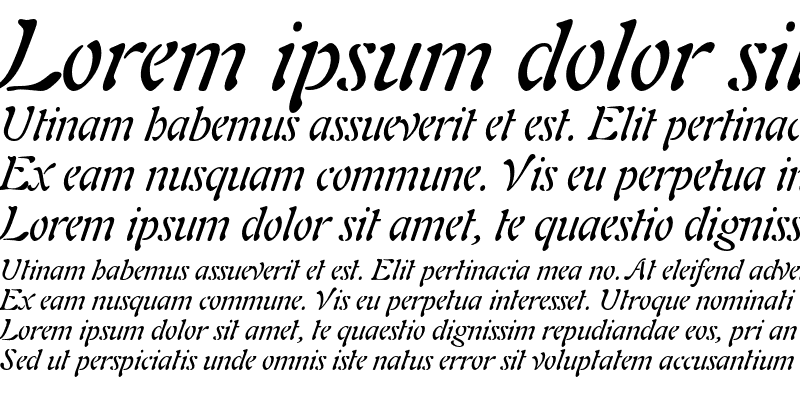 Sample of Auriol LT Std Italic