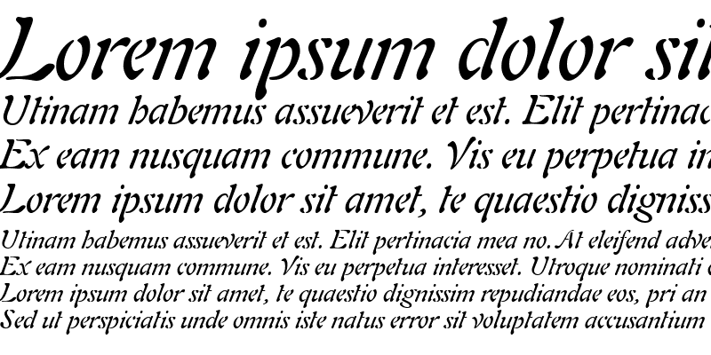 Sample of Auriol RomanItalic