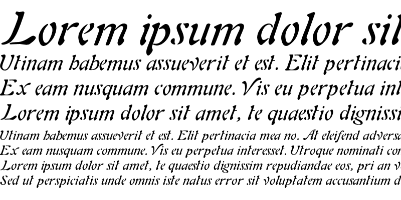 Sample of AuriolItalic