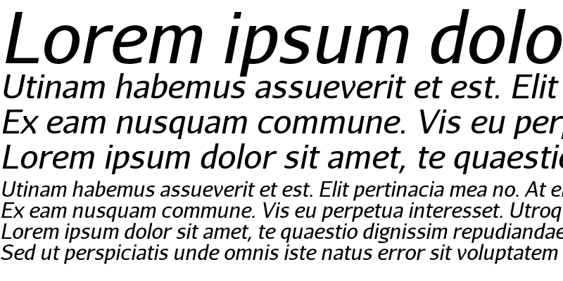 Sample of Aurulent Sans Italic