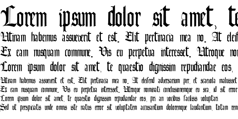 Sample of AuthurFont110 ttext