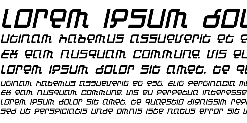 Sample of Automind Italic