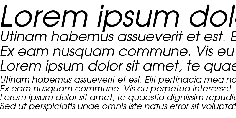 Sample of Avalanche Italic