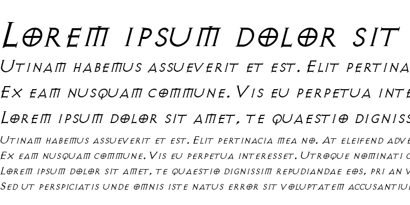 Sample of AvalonQuest Italic