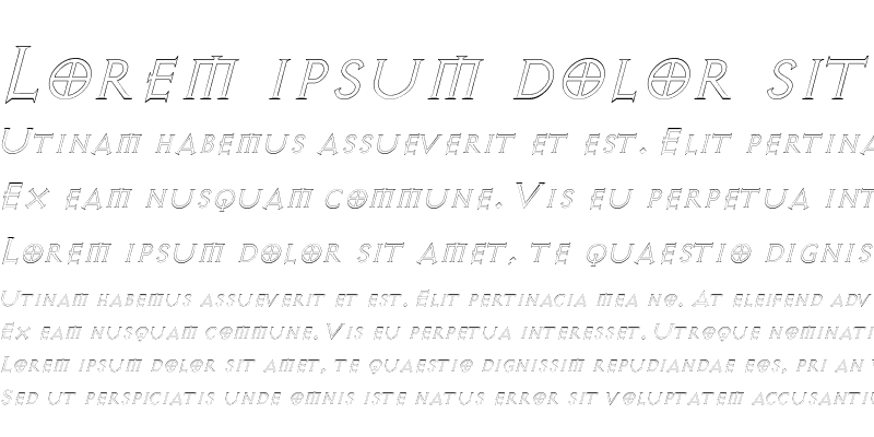 Sample of AvalonQuestOutline Italic