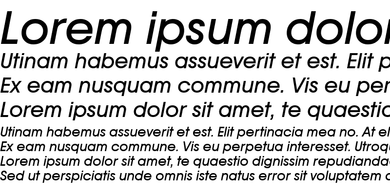 Sample of AvalonTwo Italic