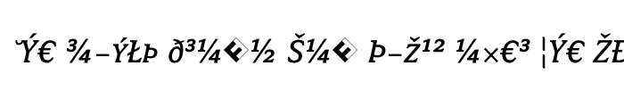 Preview of Avance Exp SC Regular Italic