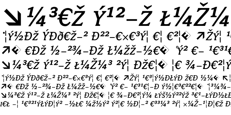 Sample of Avance Exp SC Regular Italic