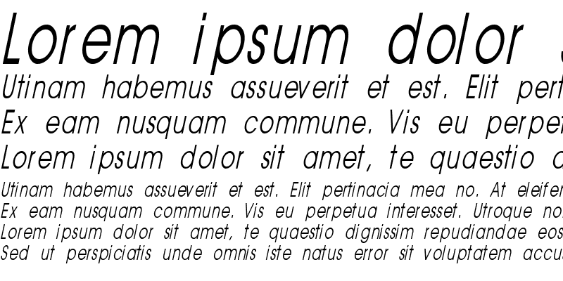 Sample of AvantGuardCondSW Italic