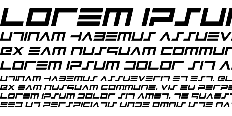 Sample of Avenger Italic