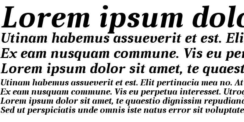 Sample of Aver Bold Italic