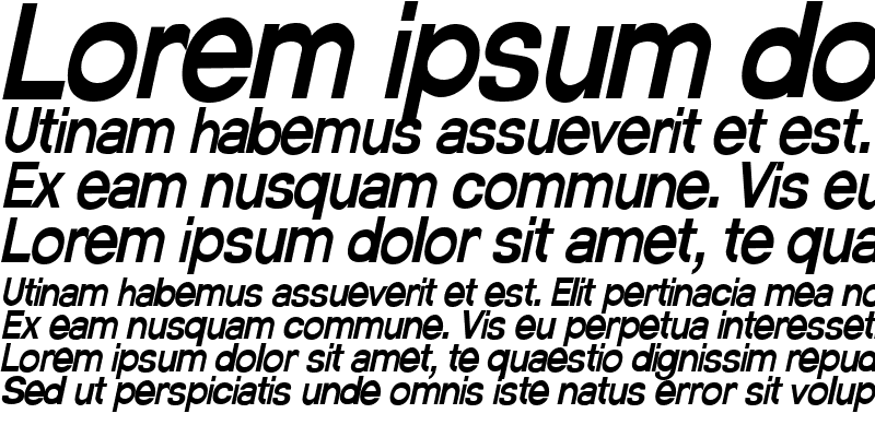 Sample of AverageCondensed Italic