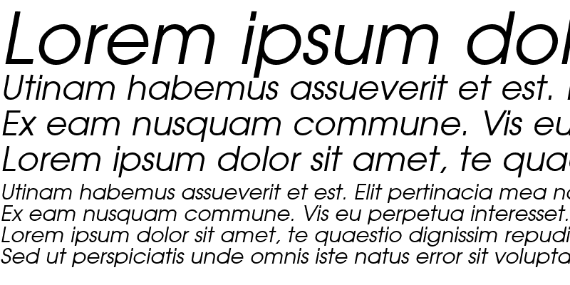 Sample of Avian Italic