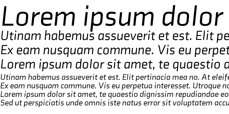 Sample of Axia Italic