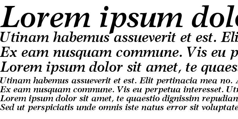 Sample of AxiomaticSSK Bold Italic