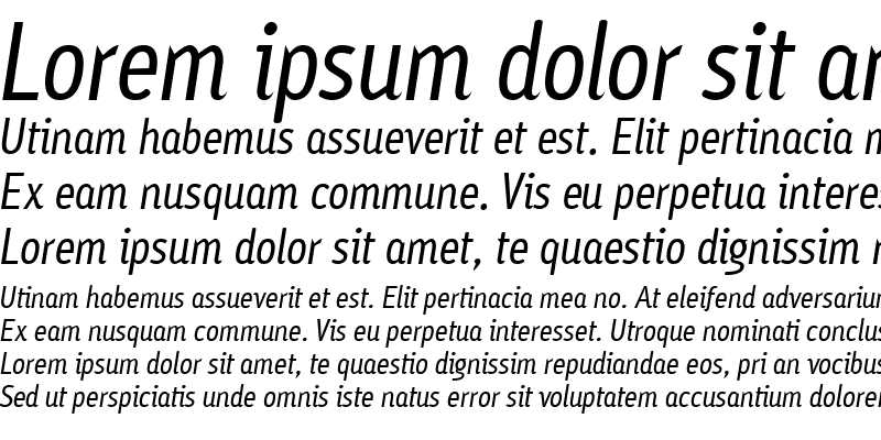 Sample of Ayumi Medium Italic