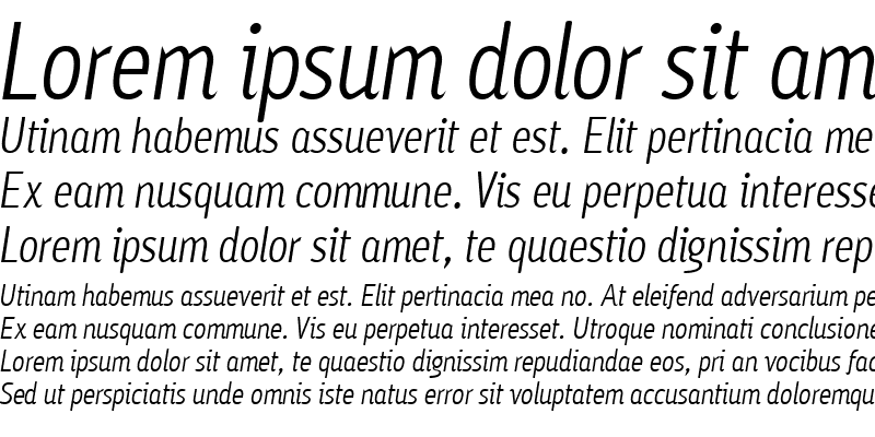 Sample of Ayumi Normal Italic