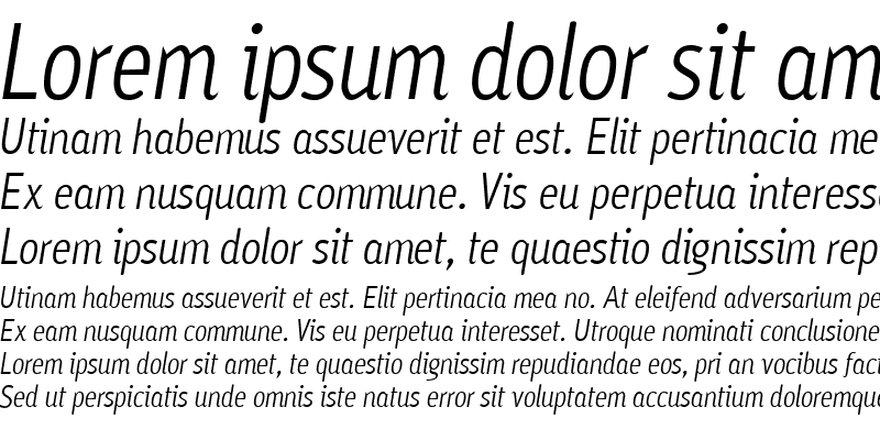 Sample of Ayumi Pro Italic