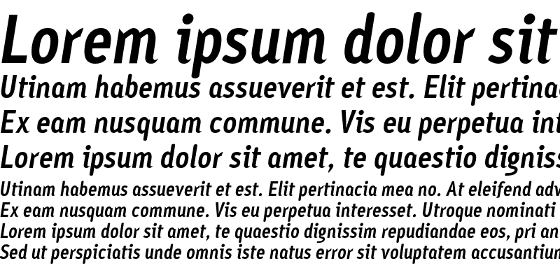 Sample of AyumiBold Italic