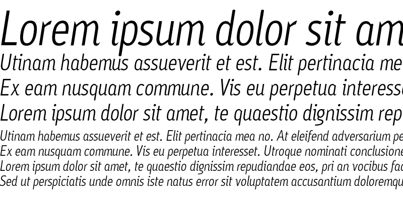 Sample of AyumiNormal Italic