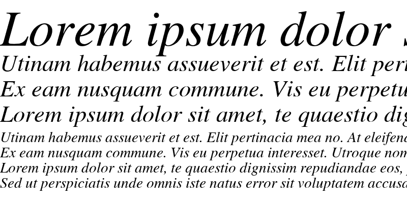 Sample of AZacademiury Italic