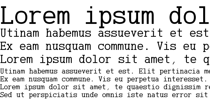 Sample of AzarMehrMonospaced SerifBold