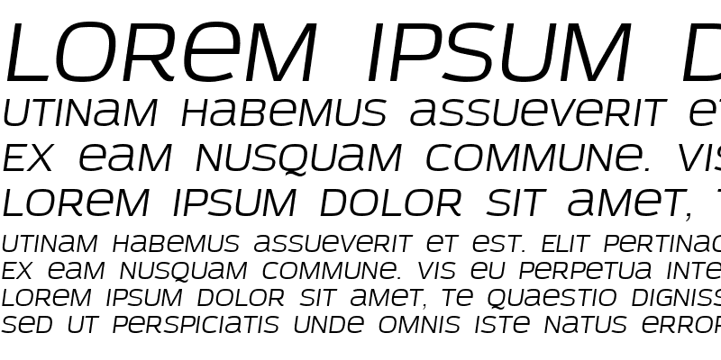 Sample of Azoft Sans Italic