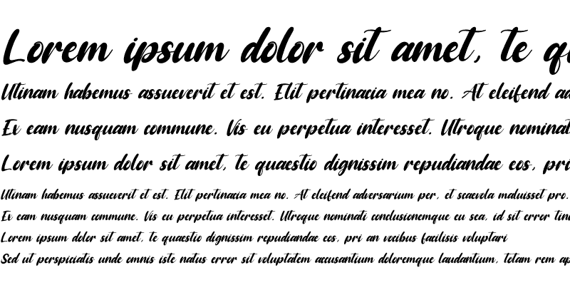 Sample of Baby Coffee Italic