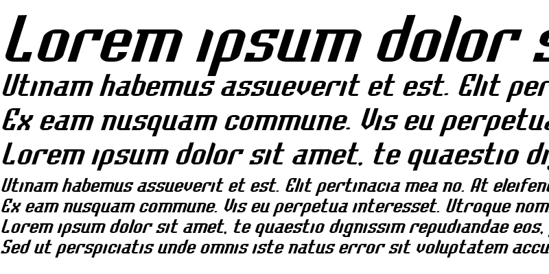 Sample of BaccusExpanded Italic