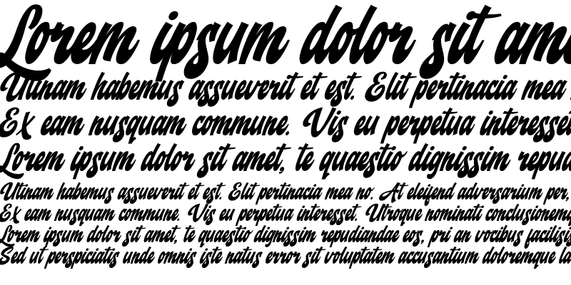 Sample of Backstranger Italic