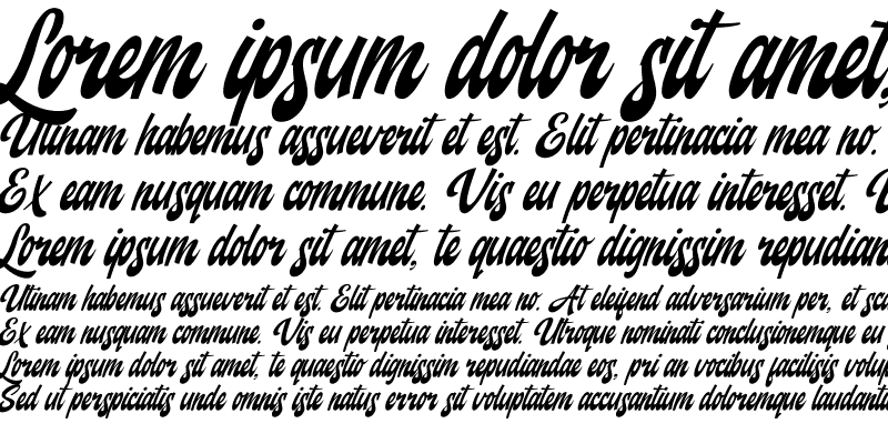 Sample of Backstranger Thin Italic