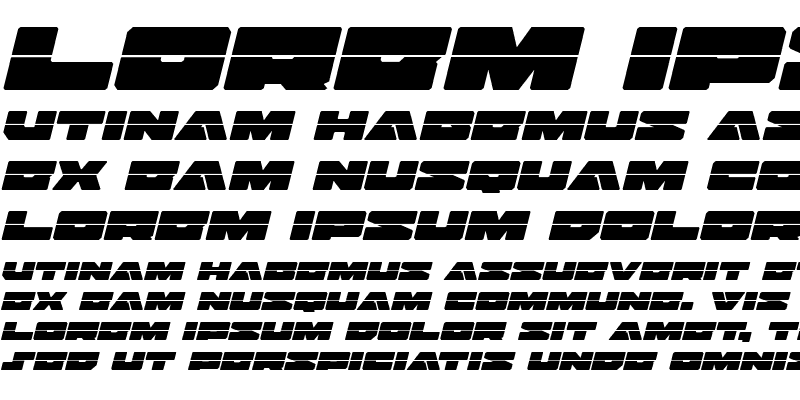 Sample of Bad Axe Laser Italic Italic